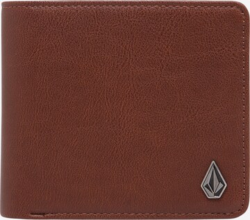 Volcom Wallet in Brown: front