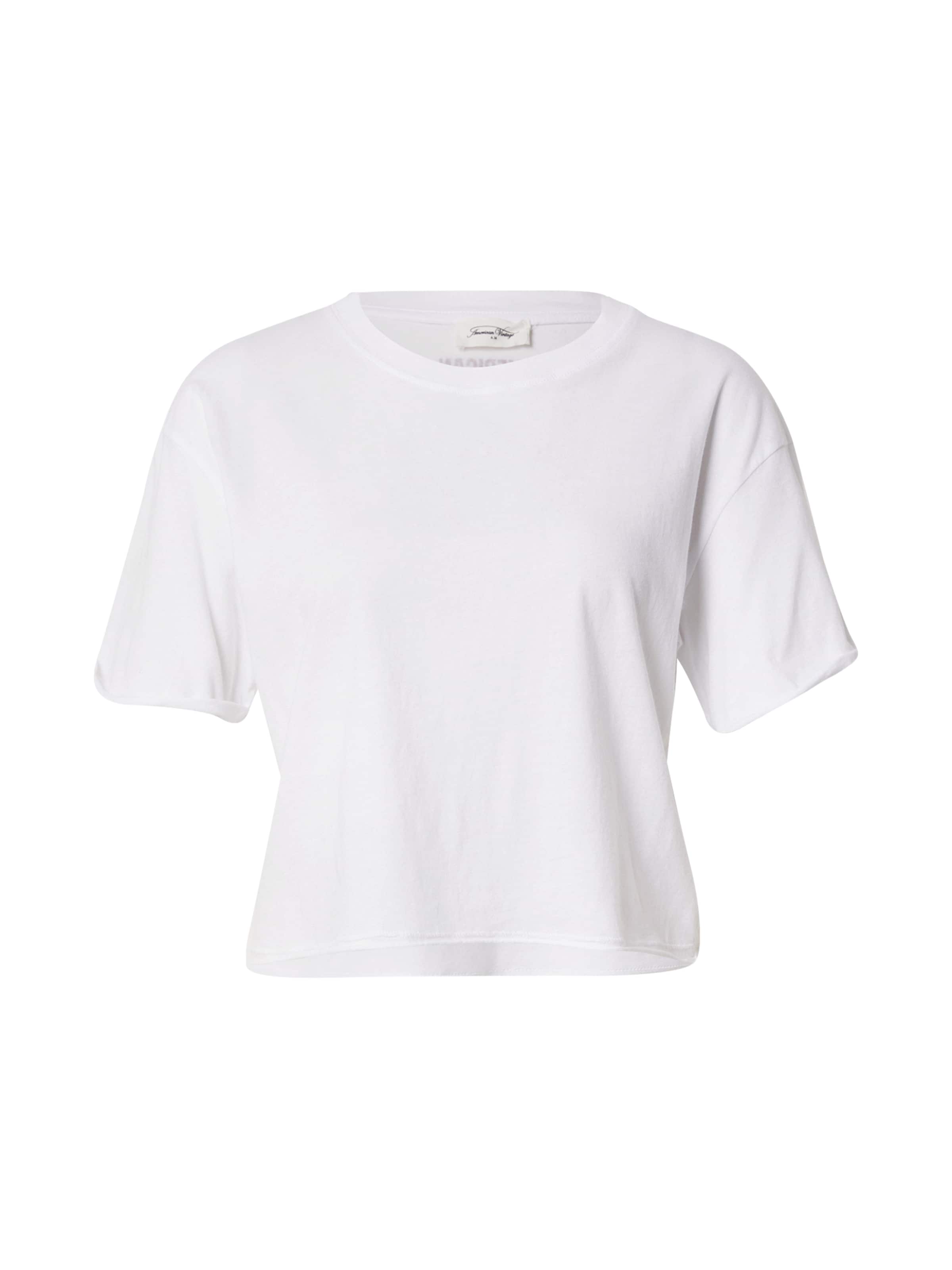 AMERICAN VINTAGE T-shirt 'APOLY' en rouge rouille / blanc, Vue avec produit