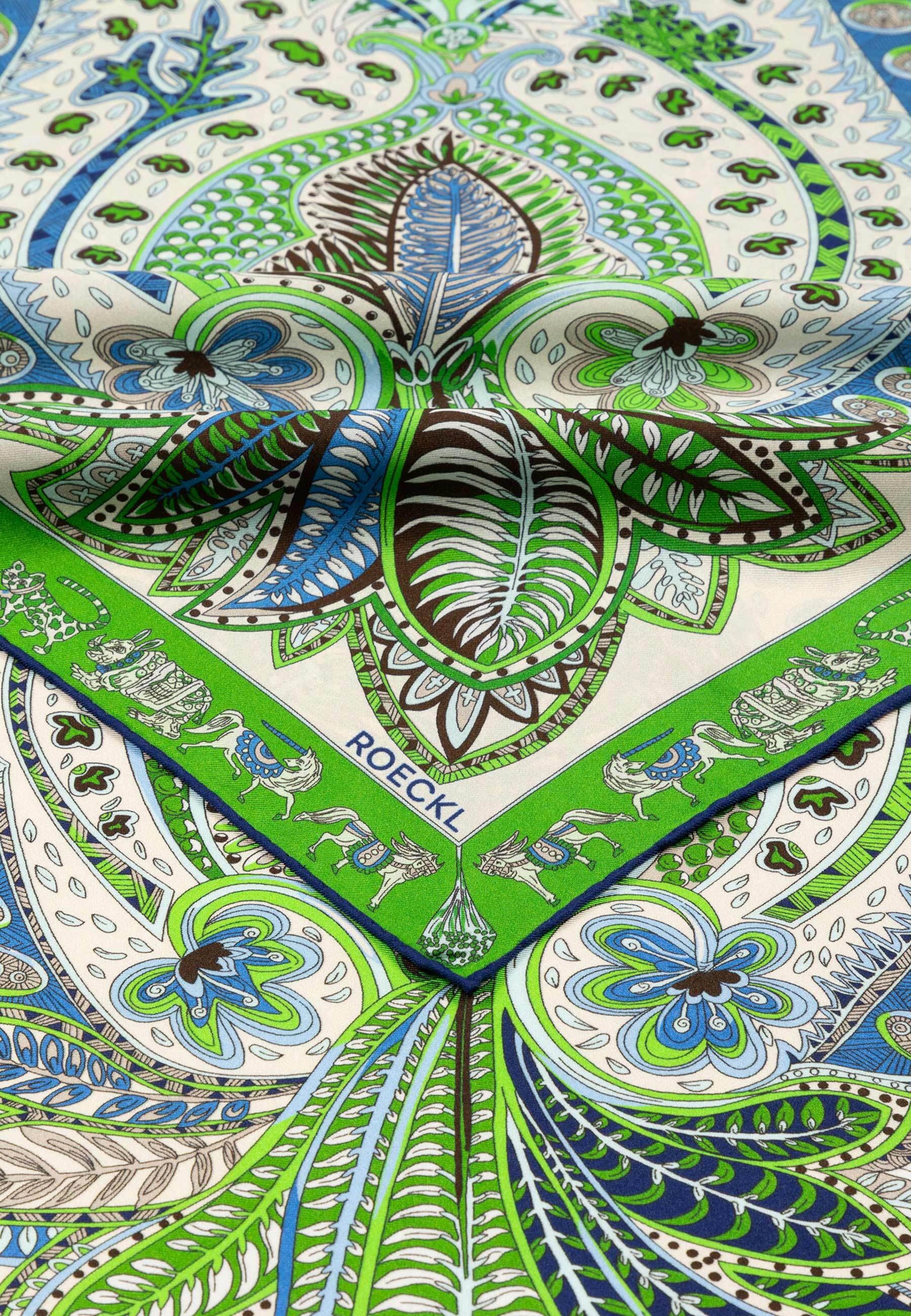 Foulard ' VIBRANT PAISLEY ' di Roeckl in colori misti