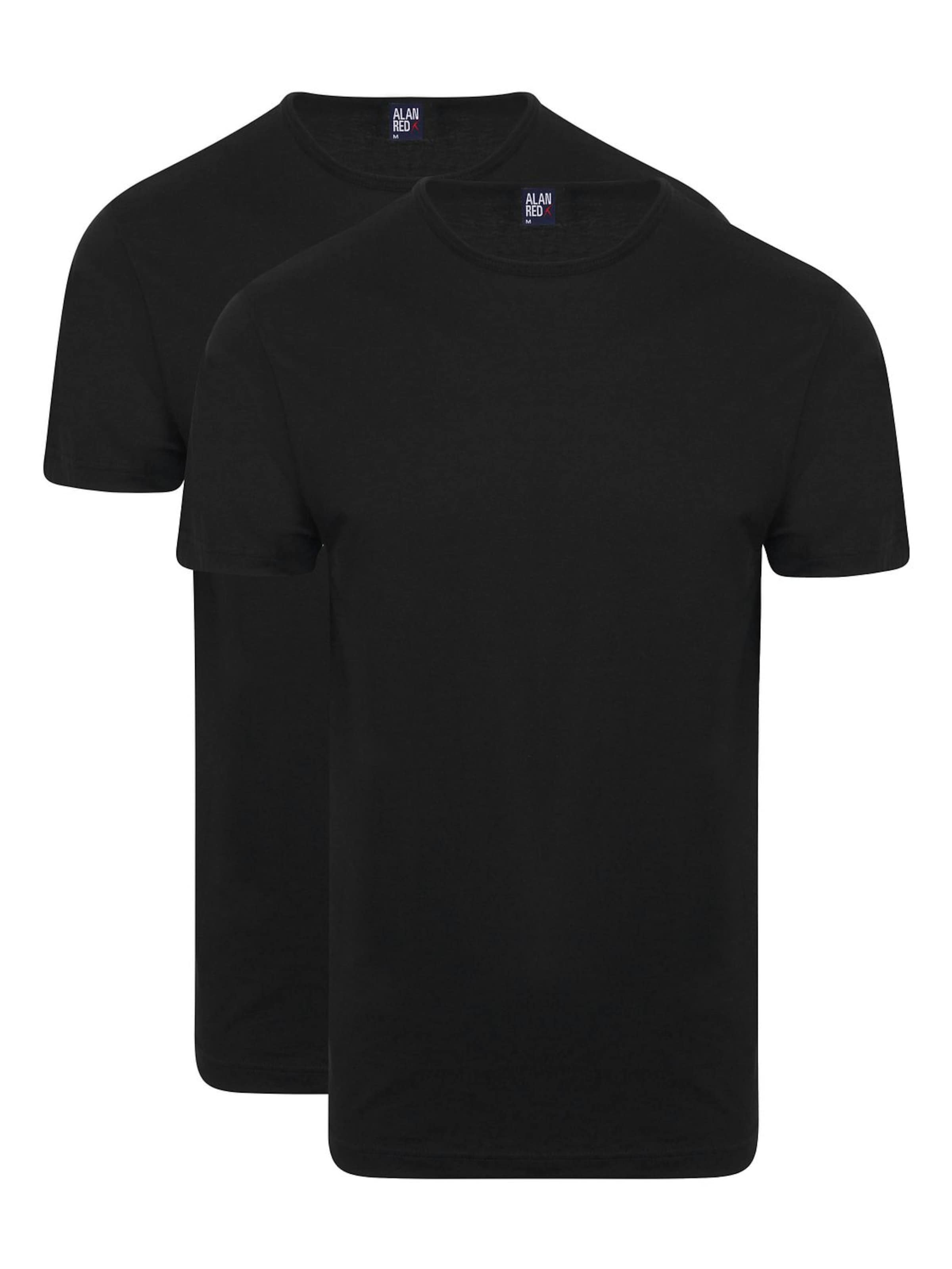 alan red Shirt 'Derby' in Zwart: voorkant