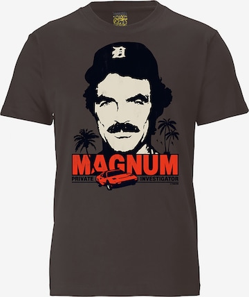 LOGOSHIRT Shirt 'Magnum' in Grijs: voorkant