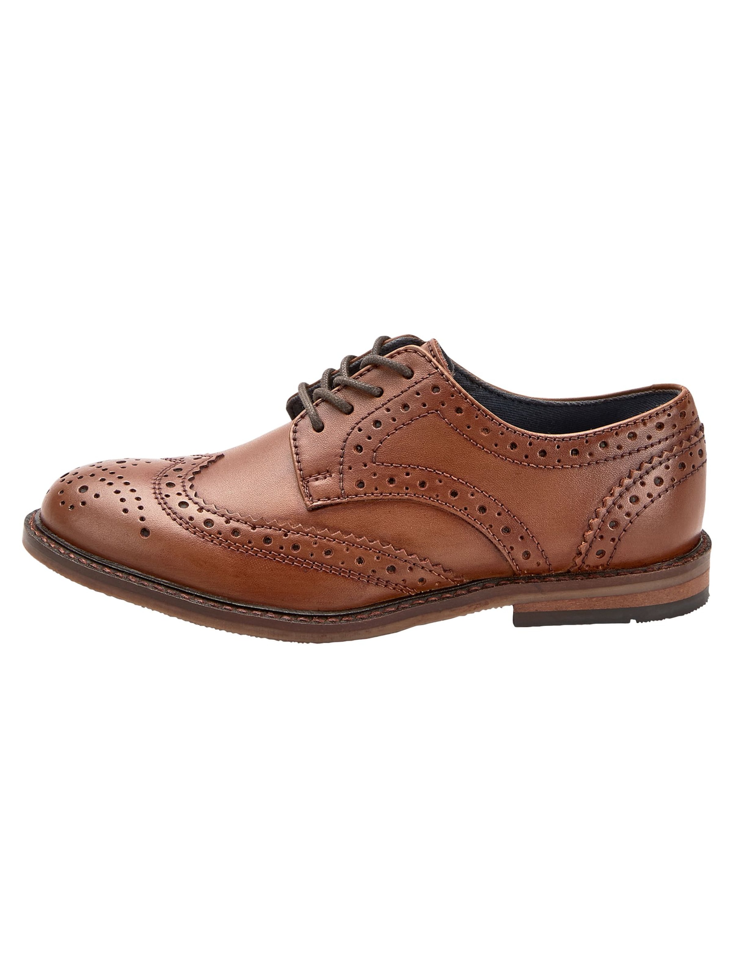 Next Polobotky 'Brogue ' – hnědá: přední strana