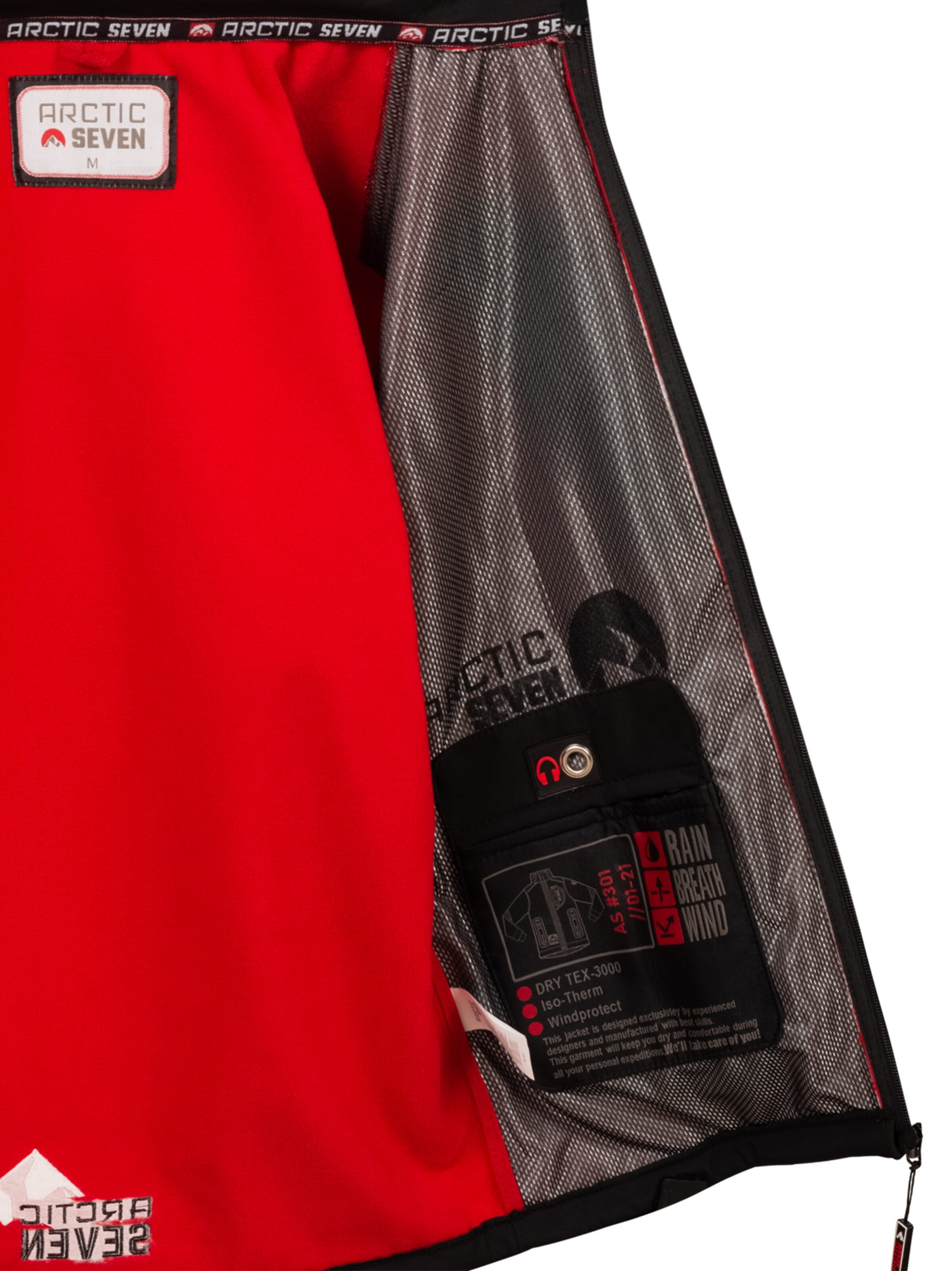 Arctic Seven Between-Season Jacket in Red