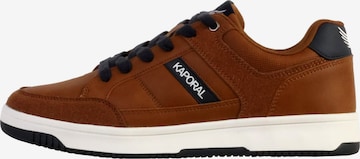 Kaporal Buty sportowe sznurowane w kolorze brązowy: przód