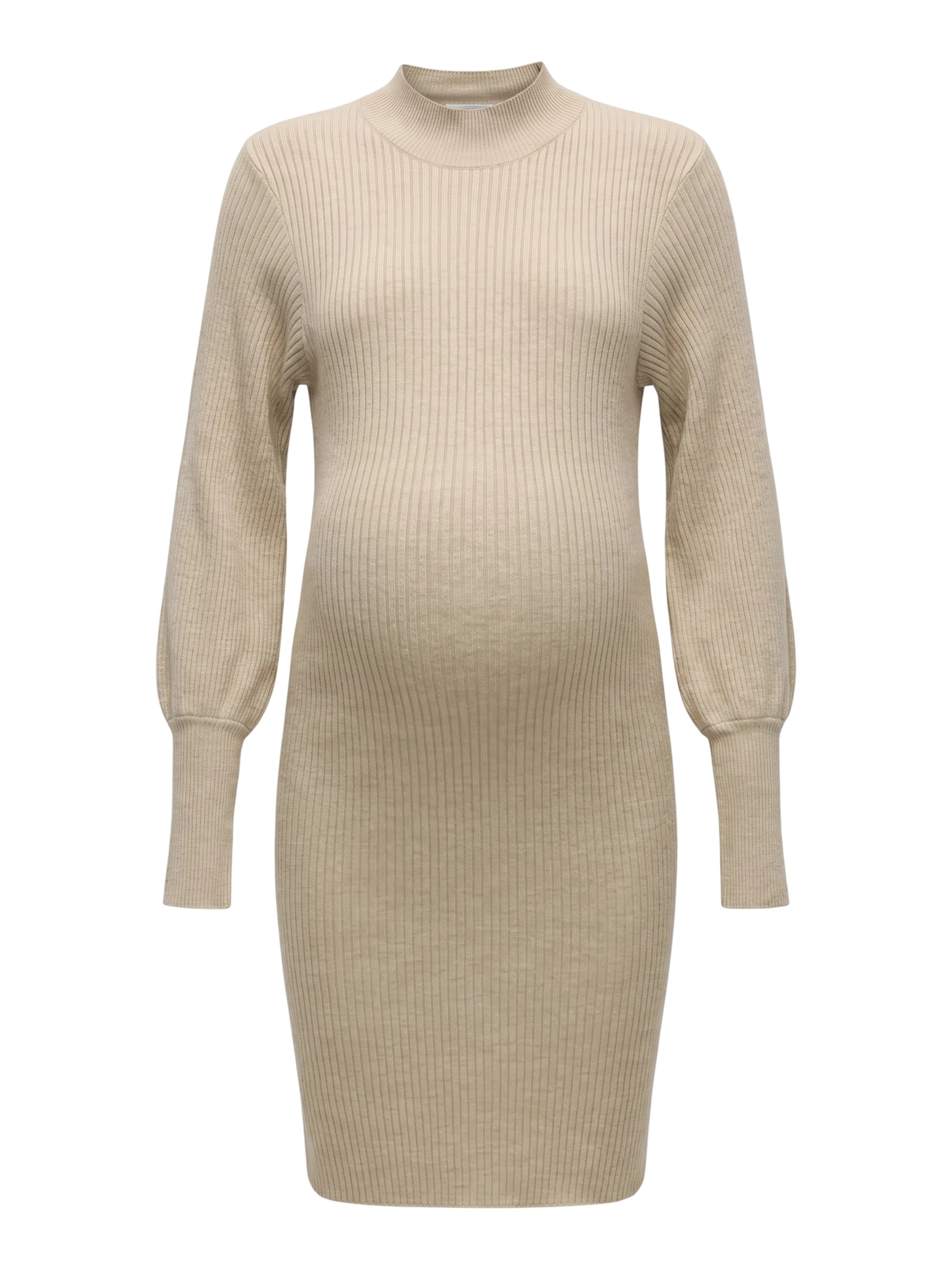 Vero Moda MaternityPletena haljina 'VMMHARPER' - bež boja: prednji dio