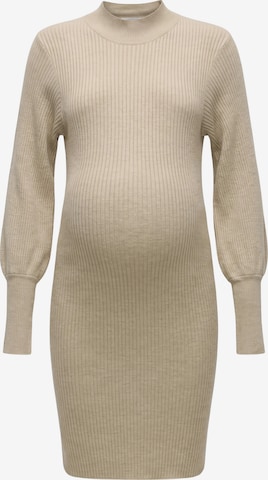 Robes en maille 'VMMHARPER' Vero Moda Maternity en beige : devant