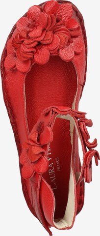 Laura Vita Ballet Flats with Strap 'Hocobio' in Red