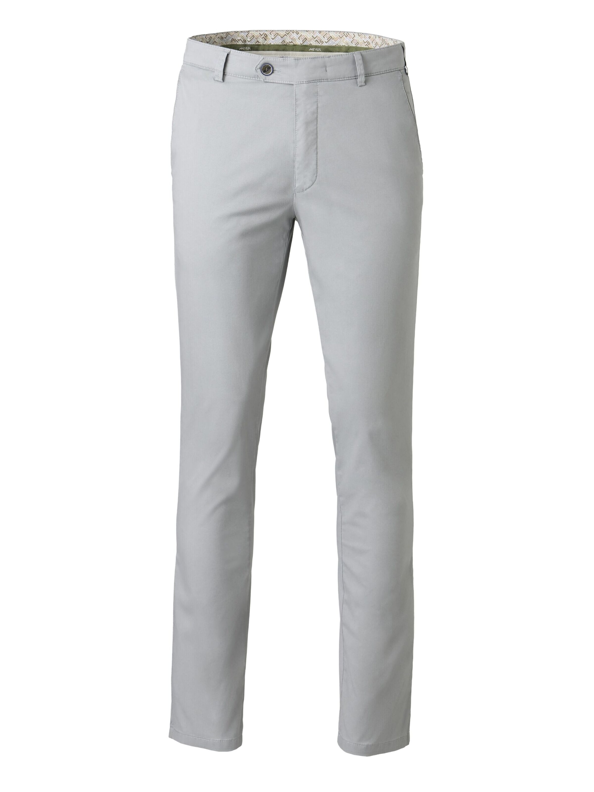 Regular Pantalon chino 'New York' MEYER en gris : devant