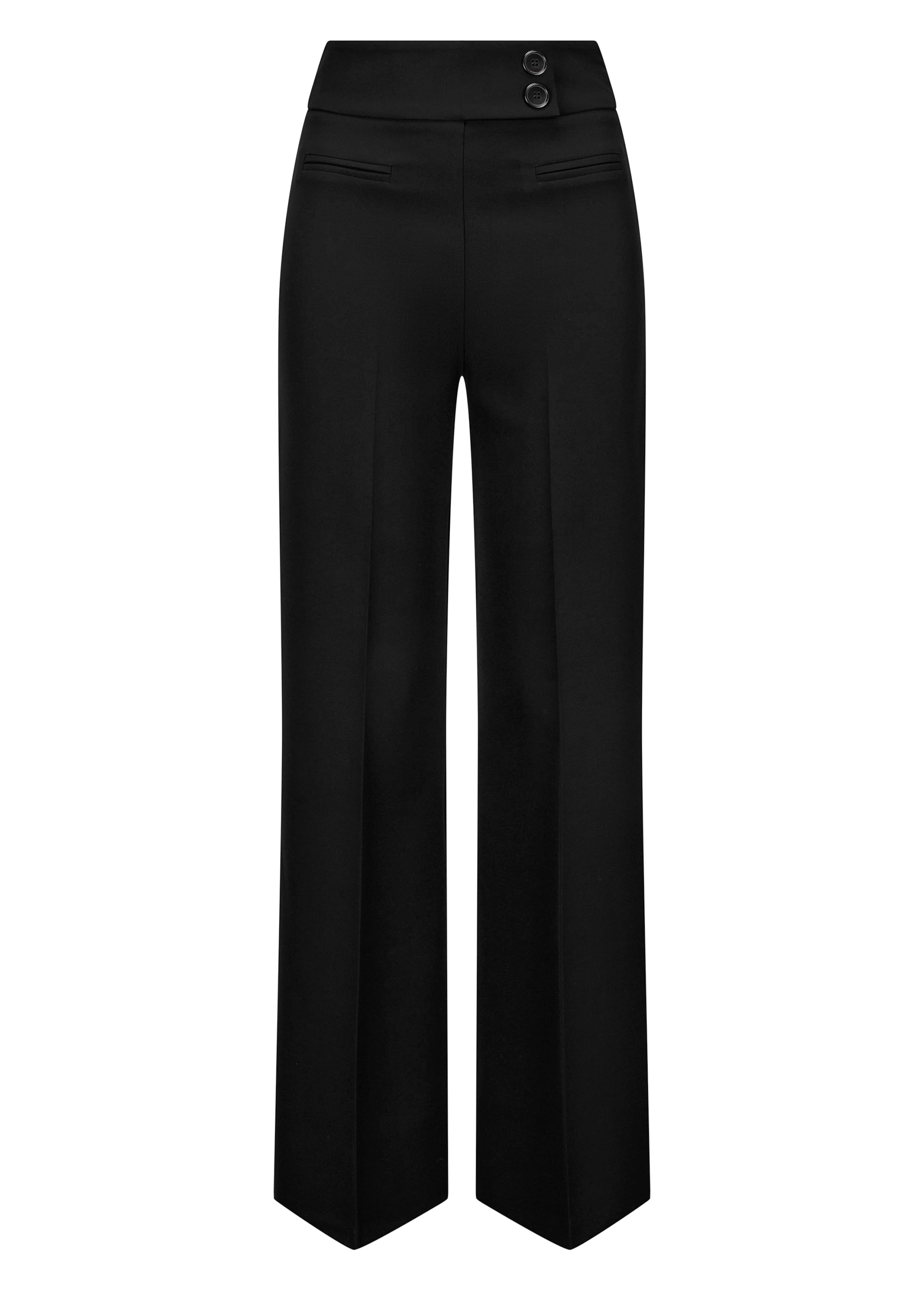 Nicowa Wide leg Pantalon 'Coreana' in Zwart: voorkant