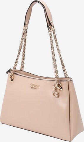 GUESS - Mala de ombro 'Eliette' em bege