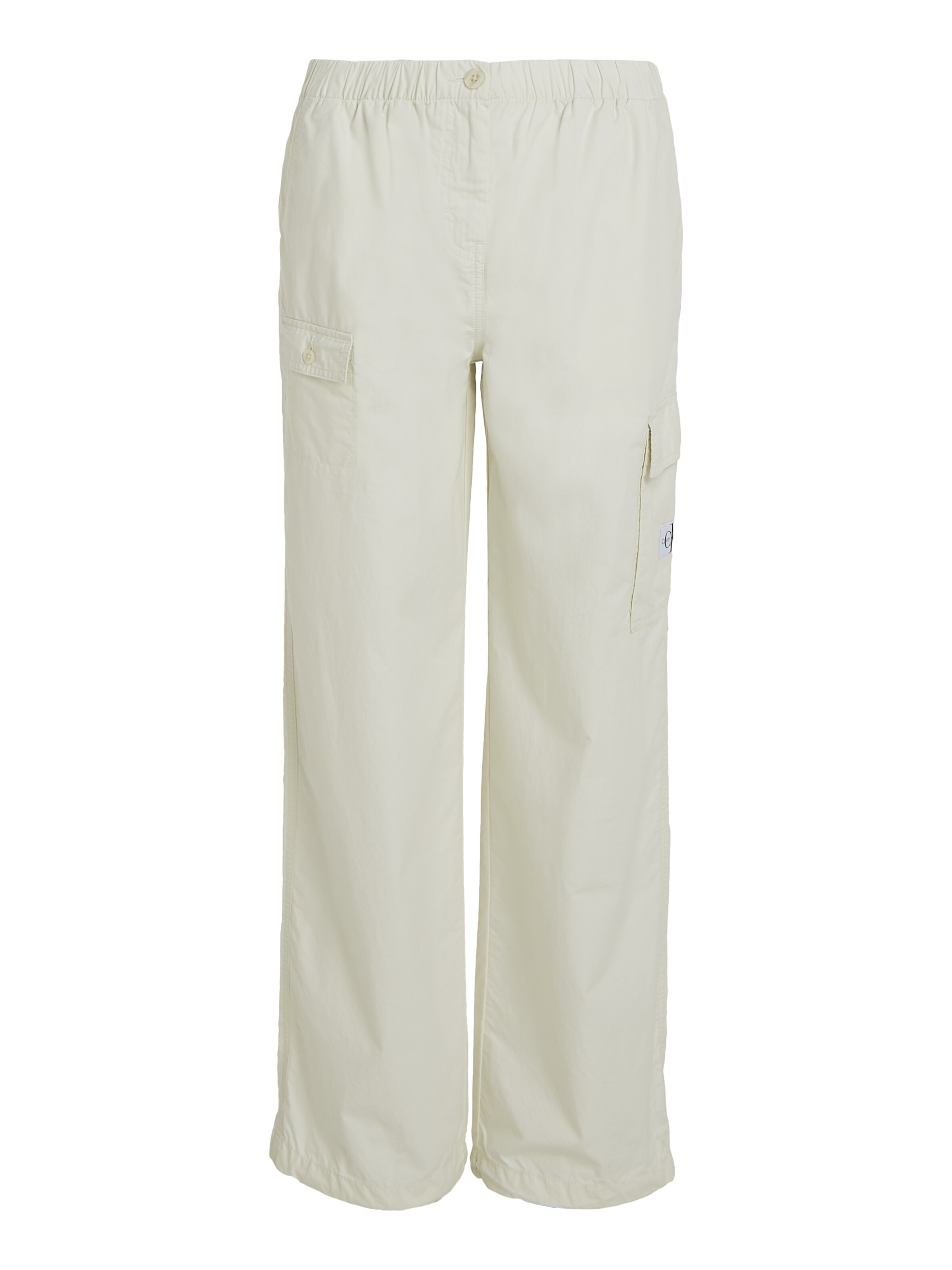 Calvin Klein Jeans Loose fit Cargo Pants in White: front