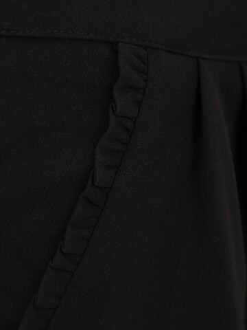 JDY Tall Regularen Hlače z naborki 'CATIA' | črna barva