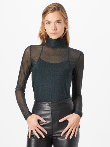 BRUUNS BAZAAR - Blusa 'Phlox Astri' en negro: frente