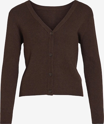 VILA Knit Cardigan 'Comfy' in Brown: front