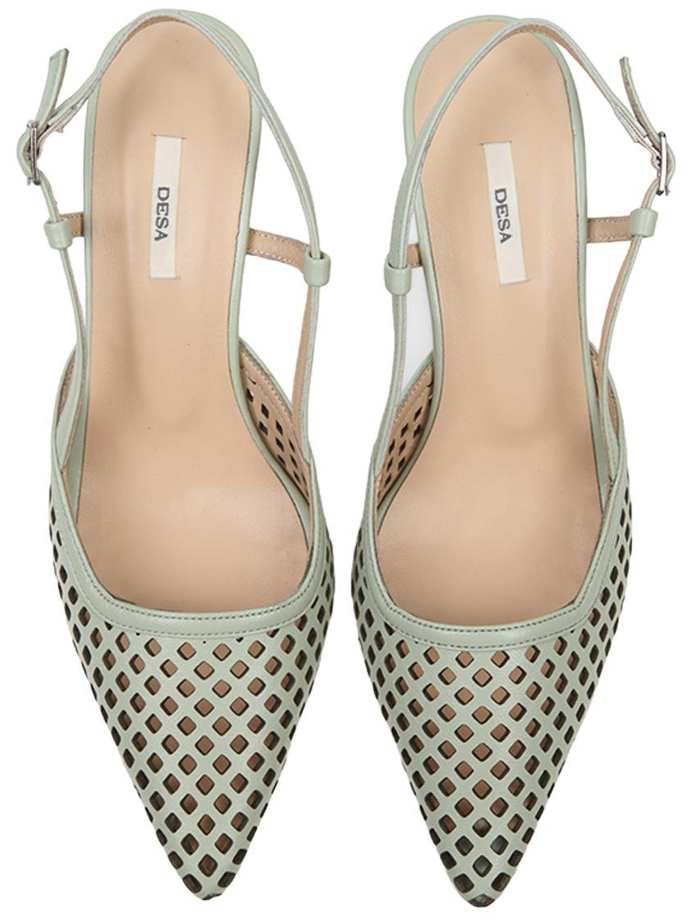 Desa - Zapatos destalonado 'Pumps' en verde