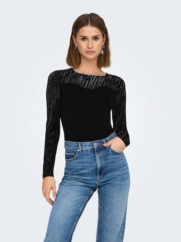 ONLY Μπλουζάκι 'ONLSABINA' σε μαύρο: μπροστά