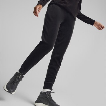 PUMA Tapered Sporthose in Schwarz