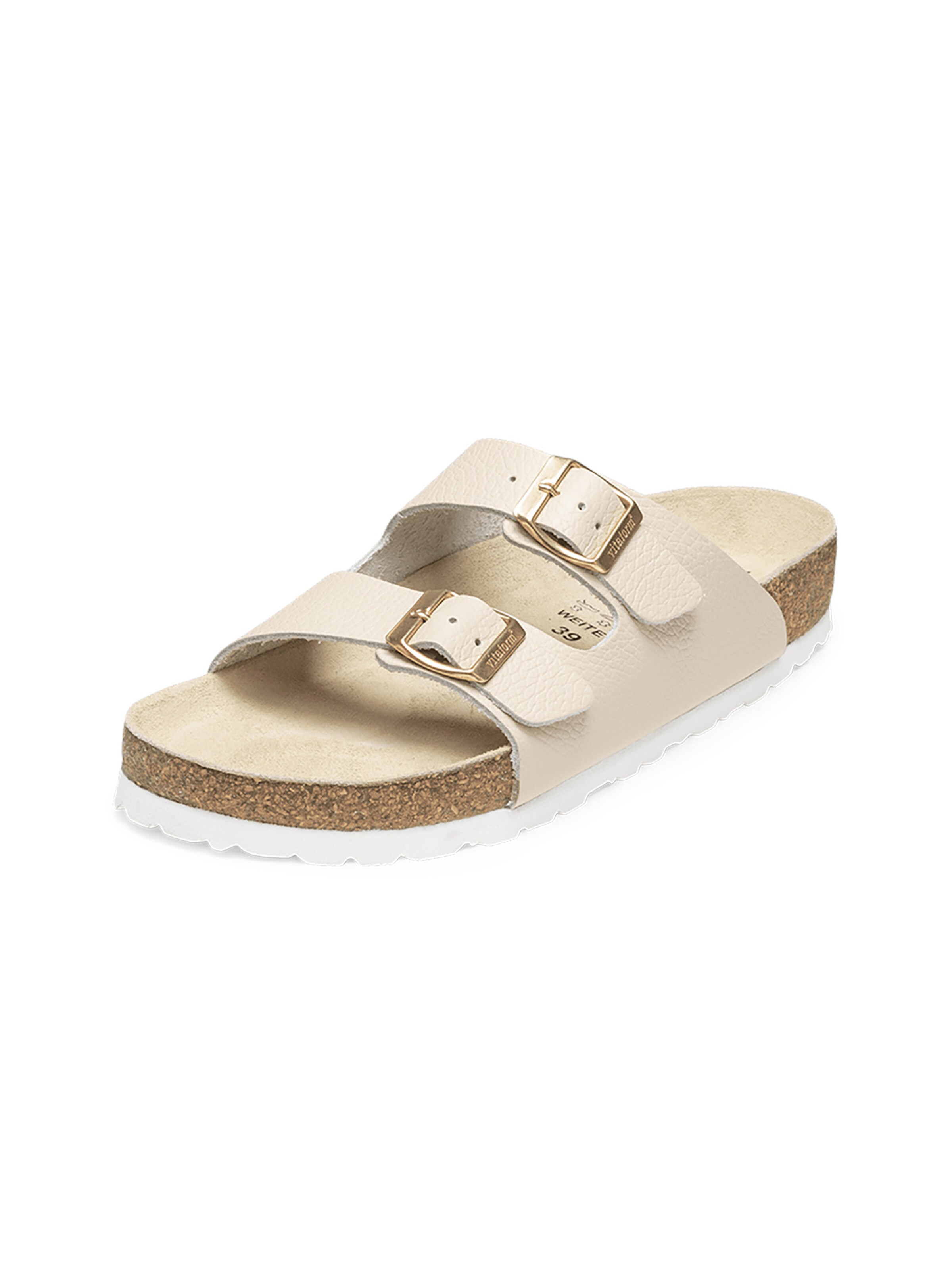 VITAFORM Muiltjes in Beige: voorkant