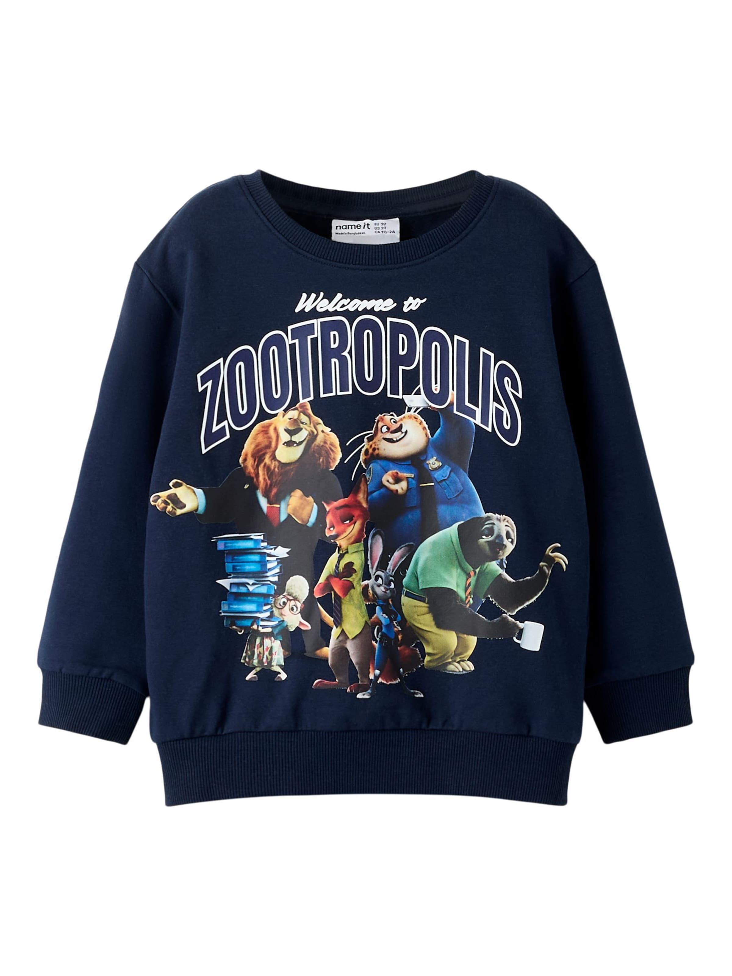 Sweat NAME IT en bleu : devant