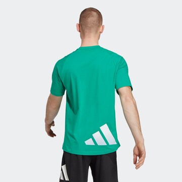 ADIDAS PERFORMANCE Performance Shirt 'Train Icons' in Green