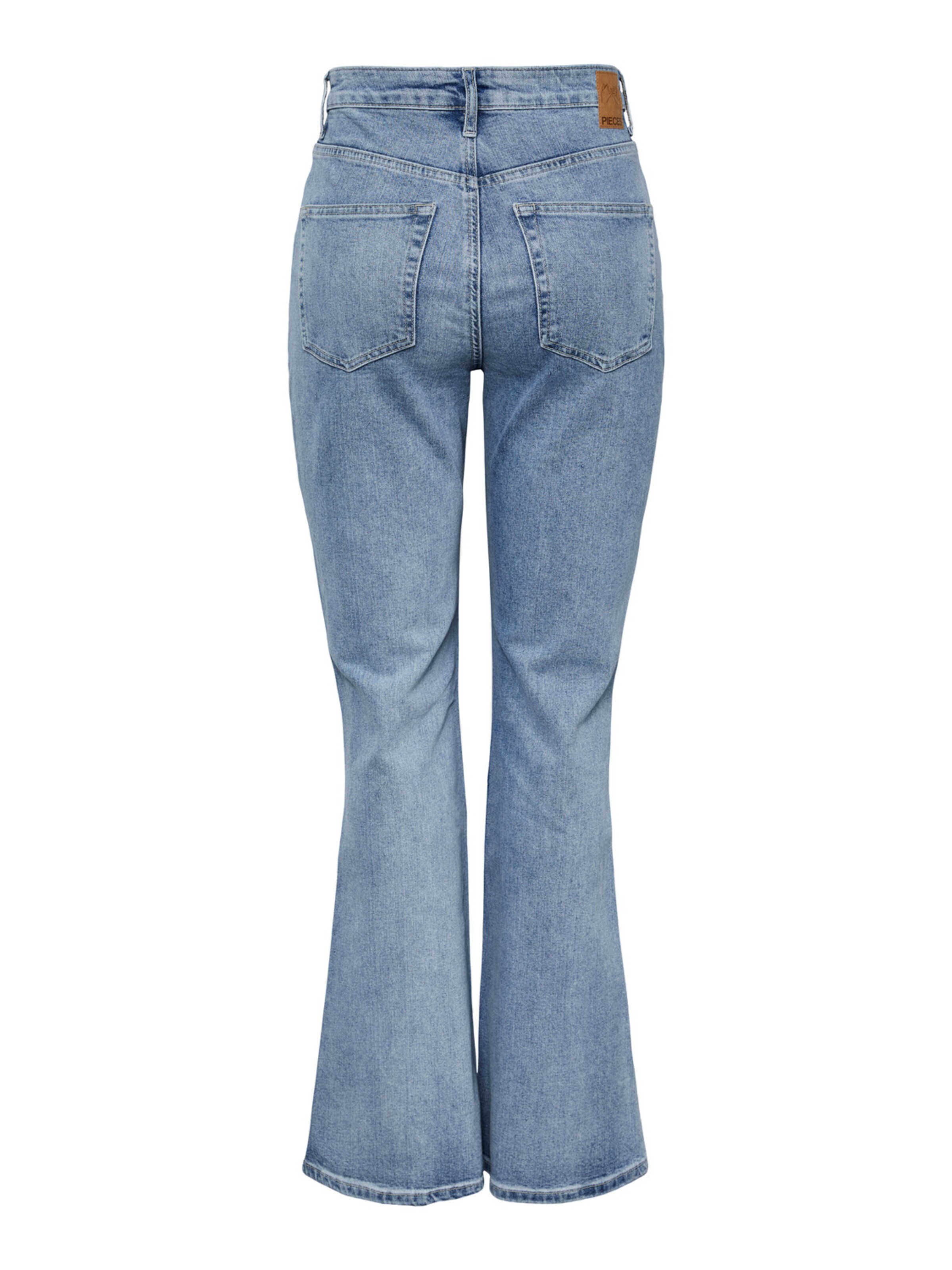 PIECES Flared Jeans 'Holly' in Blauw
