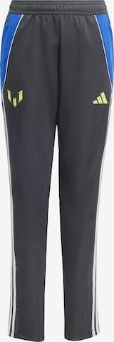 ADIDAS PERFORMANCE Slimfit Sportbroek 'Messi Training Pants' in Grijs: voorkant