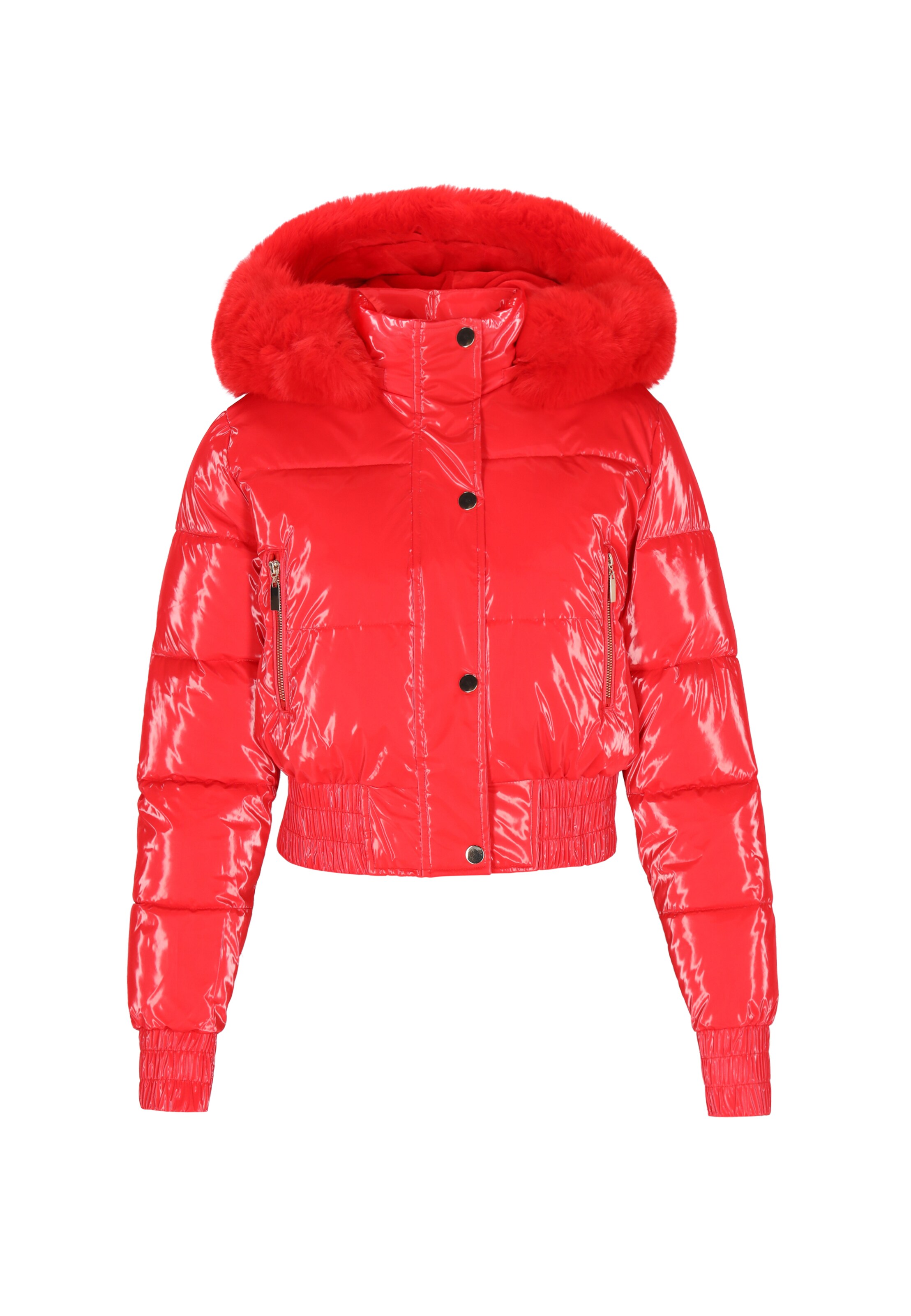 faina Winter Jacket in Red: front