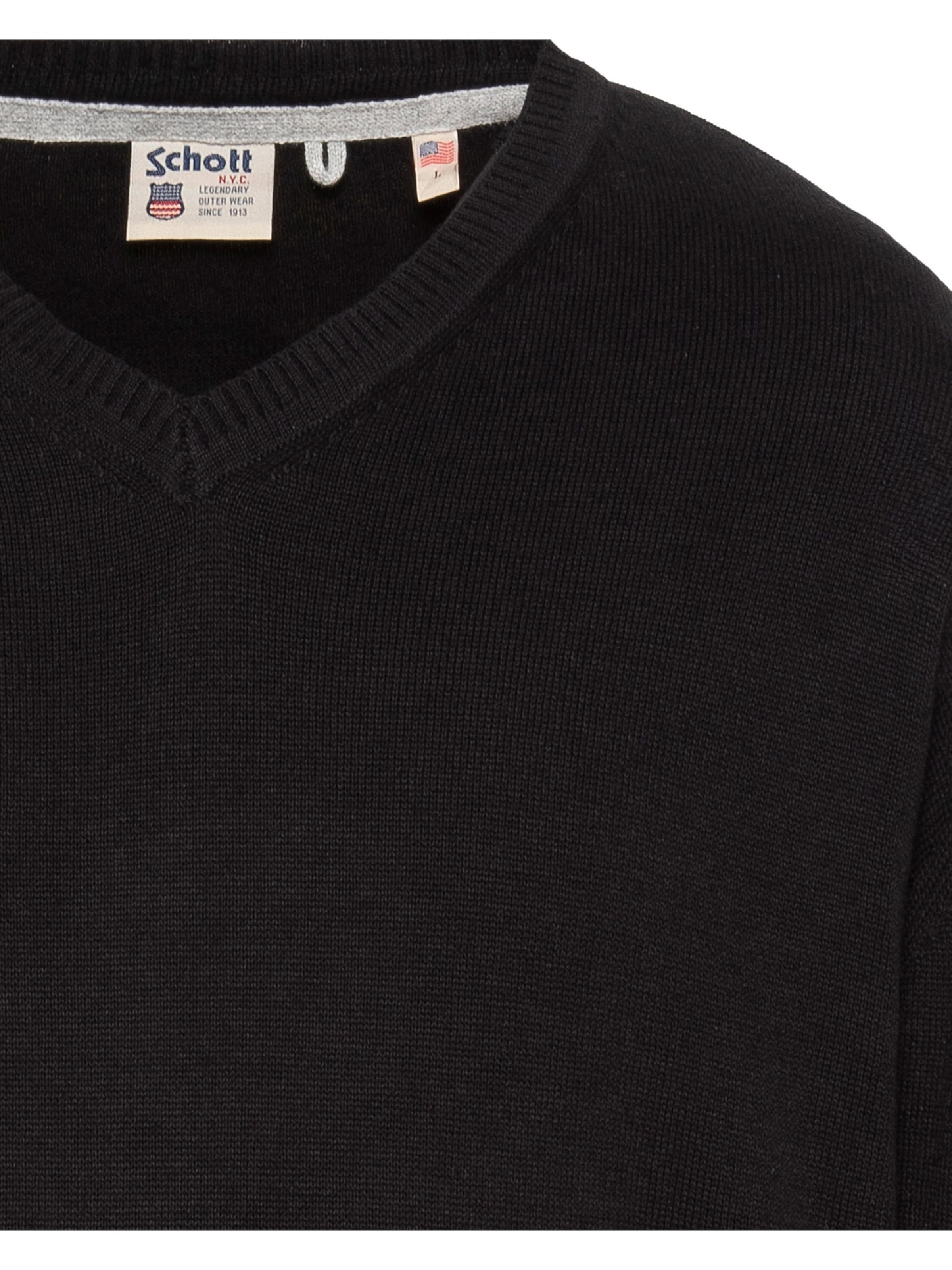 Pull-over Schott NYC en noir
