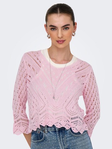 JDY Sweater 'JDYNEW' in Pink