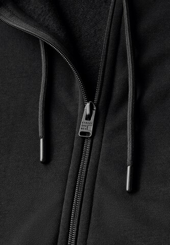 Street One MEN Zip-Up Hoodie in Black