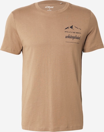 s.Oliver T-Shirt in Braun: Vorderseite