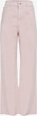 Influencer Wide Leg Jeans i rosa: forside