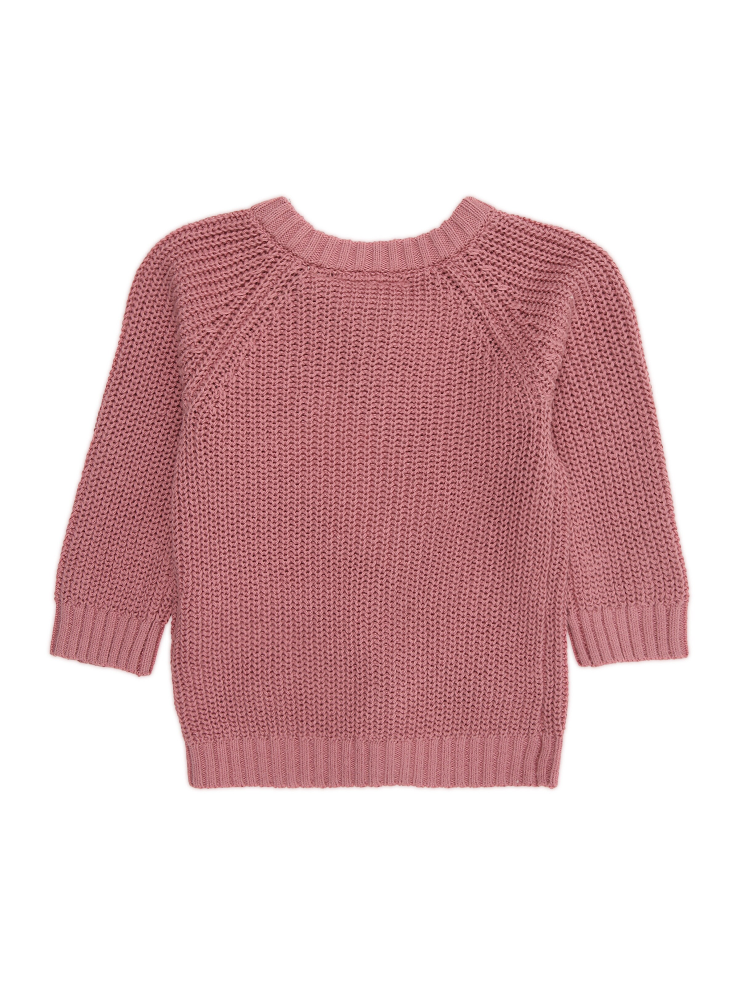 Lil'Atelier Πλεκτή ζακέτα 'NBFEMLEN' σε ροζ