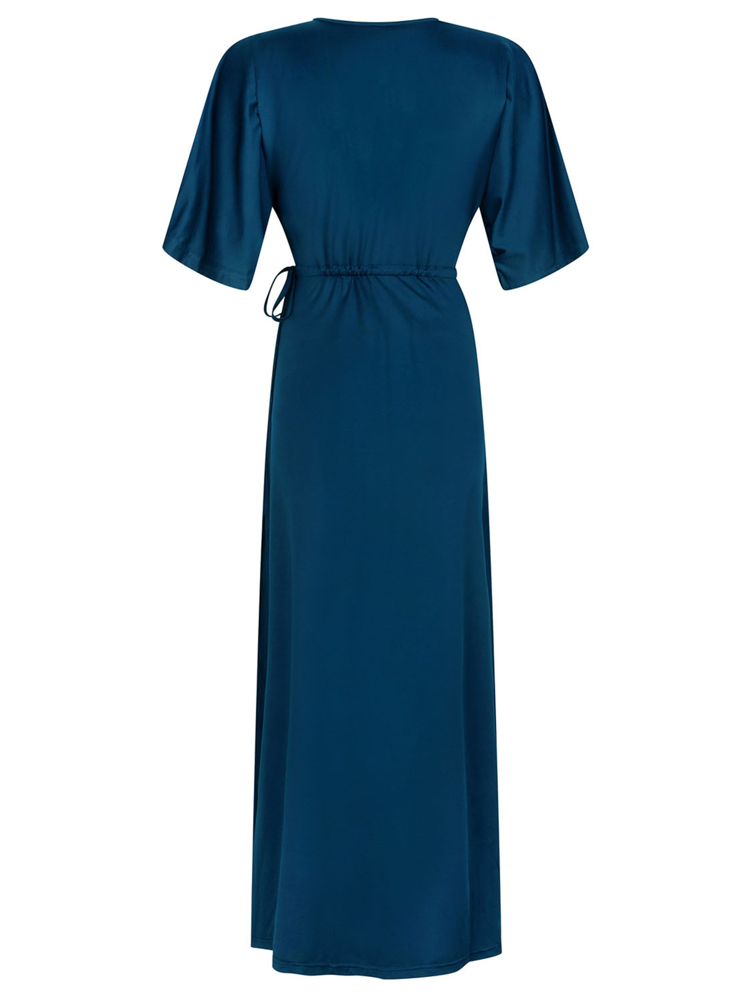 Chic by Lirette Jurk 'Kimono Lotus Natural' in Blauw