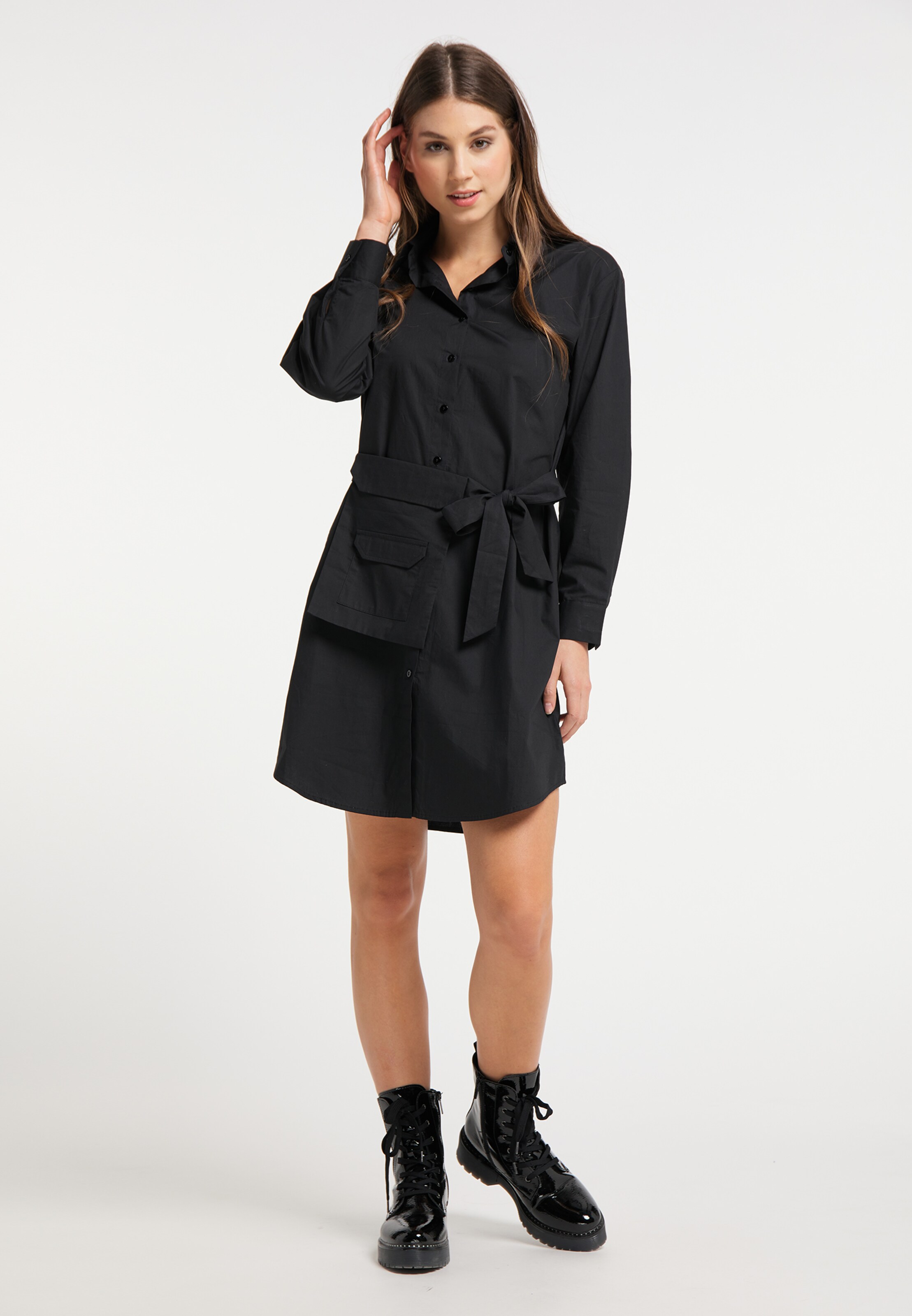 Frauen Kleider MYMO Kleid in Schwarz - MK68189 Frauen Kleider MYMO Kleid in Schwarz - MK68189