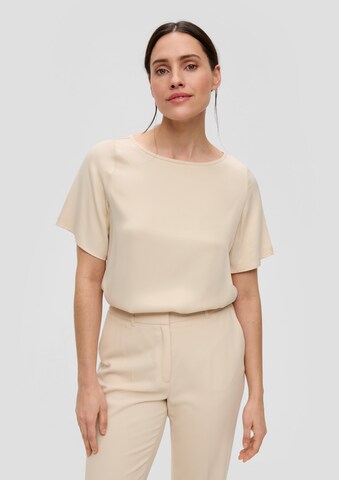 s.Oliver BLACK LABEL Blouse in Beige: front