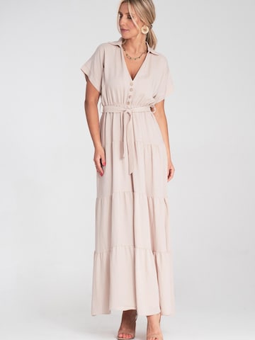 Abito da cocktail 'M1195' di Figl in beige