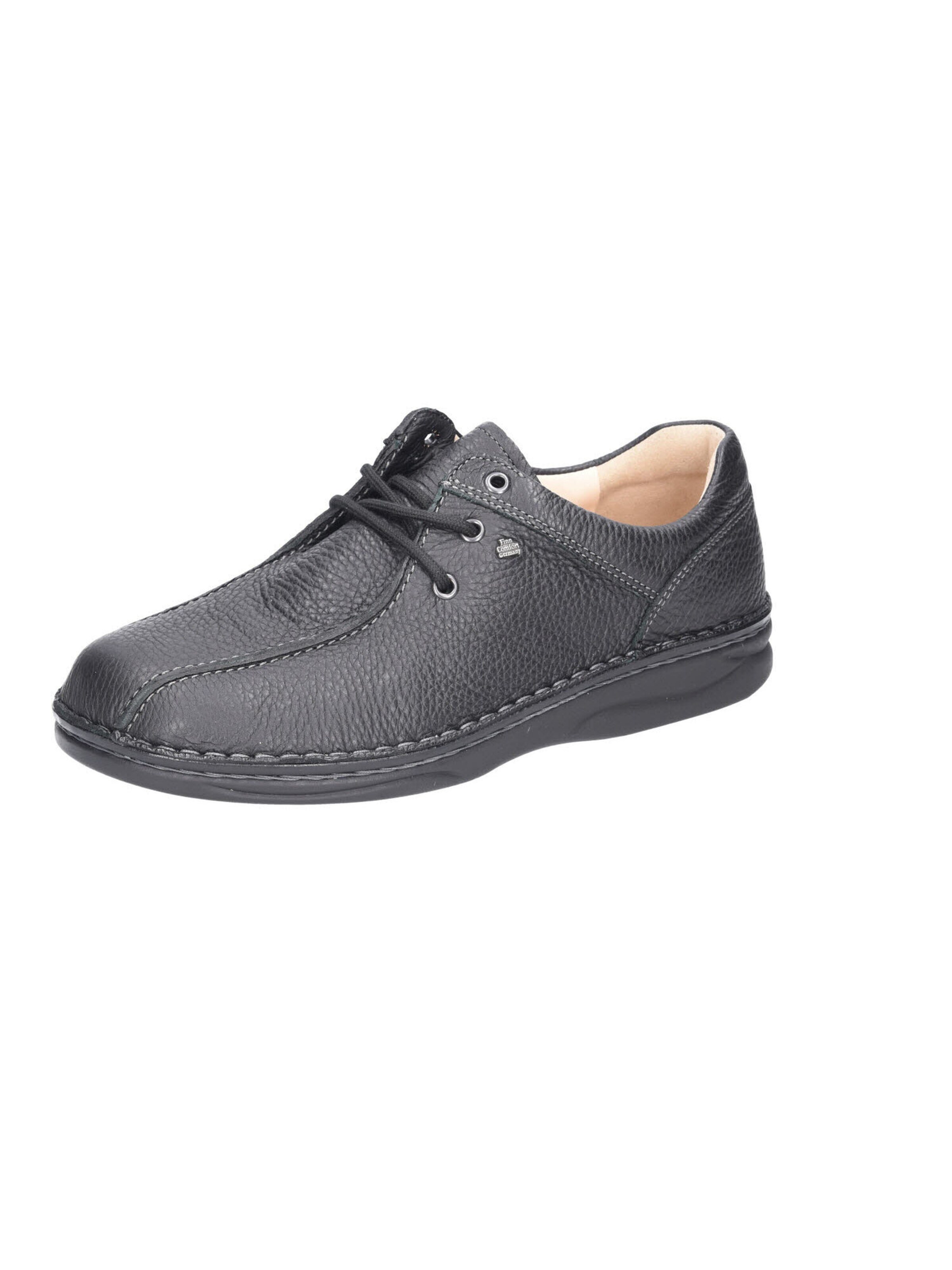 Finn Comfort Lace-Up Shoes 'Norfolk' in Black: front