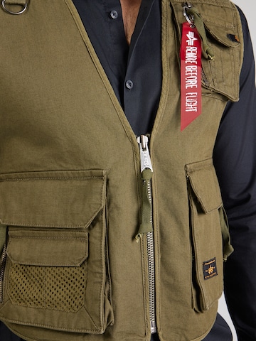 ALPHA INDUSTRIES Kamizelka sportowa 'Utility' w kolorze zielony