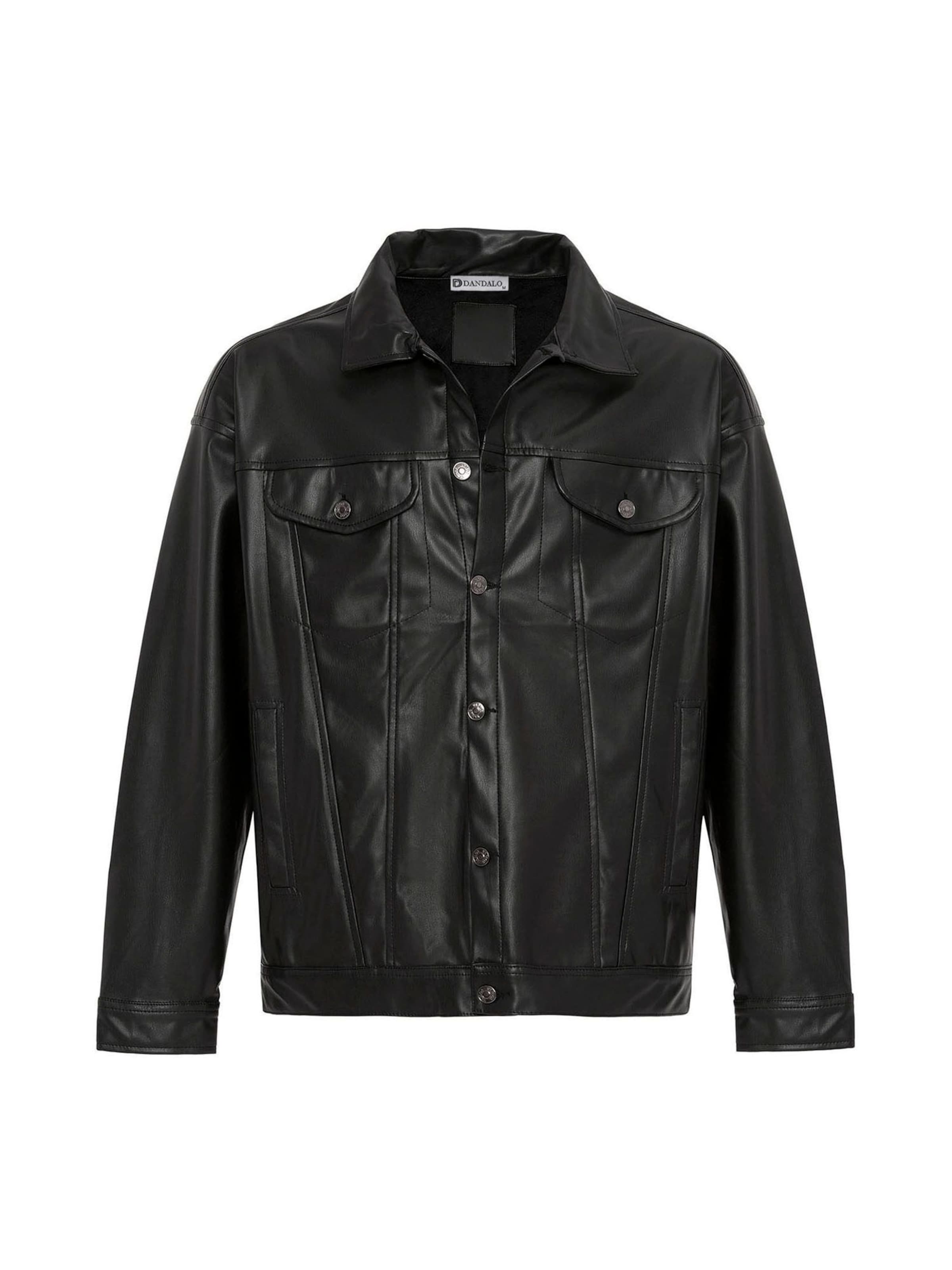 DandaloPrijelazna jakna - crna boja: prednji dio