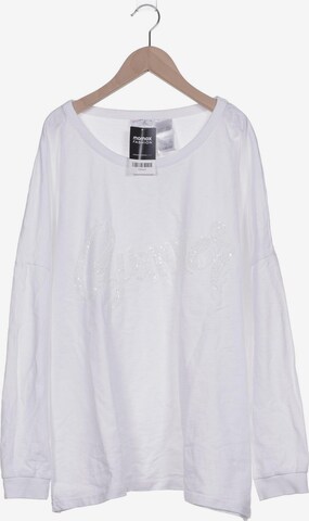 MIAMODA Sweatshirt & Zip-Up Hoodie in 7XL in White: front