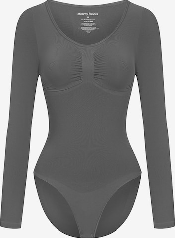 Body modelant 'Bodysuit Sculpting Shapewear Longsleeve mit Slip' cfab (formerly creamy fabrics) en gris : devant