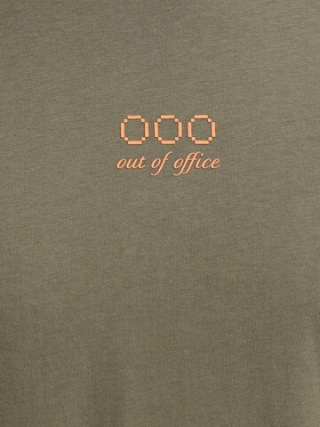 BLEND Shirt ' BHKyle Backprint ' in Green