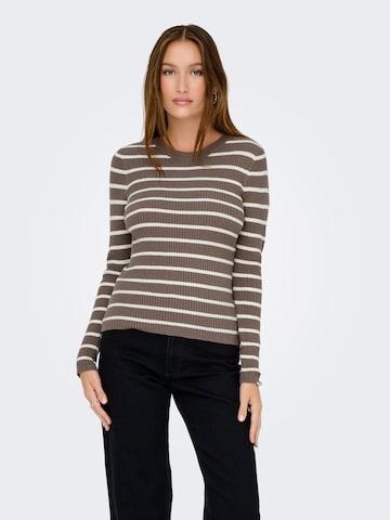 ONLY Pullover 'ONLLouisa' in Braun: Vorderseite