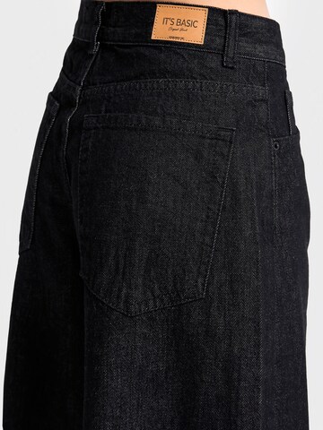 IT'S BASIC Wide leg Jeans 'Palazzo Mid Rise Jeans' in Grey