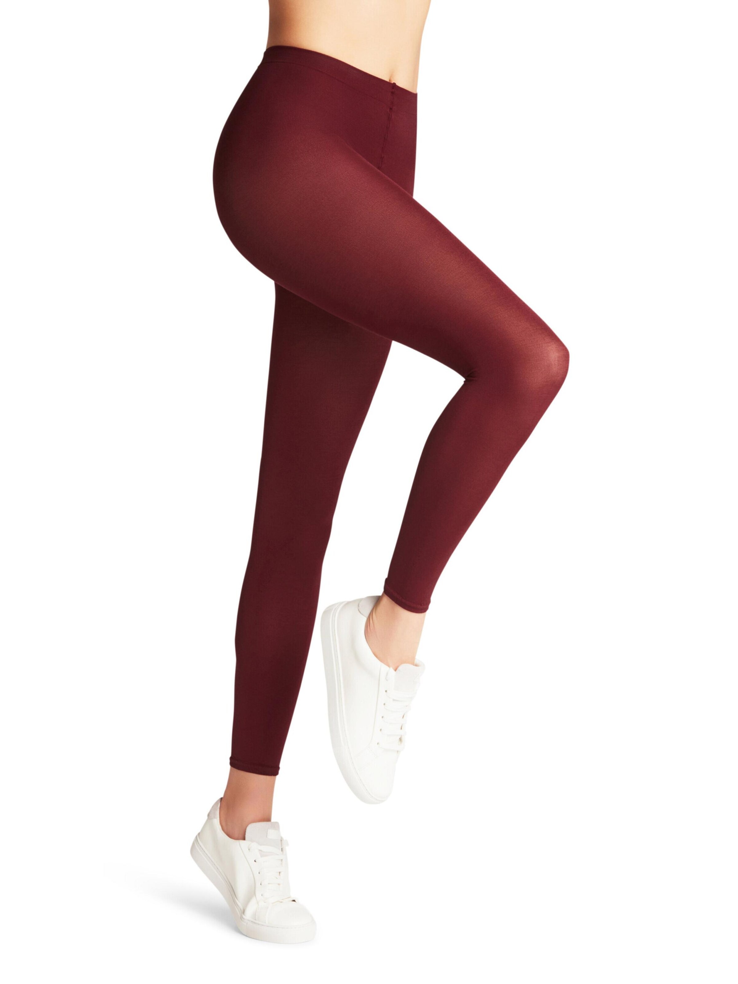 FALKE Skinny Leggings 'Cotton Touch' in Red: front