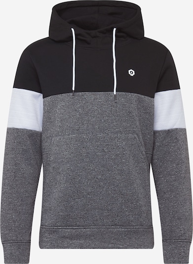 JACK & JONES Sweatshirt in de kleur Grijs / Zwart / Wit, Productweergave