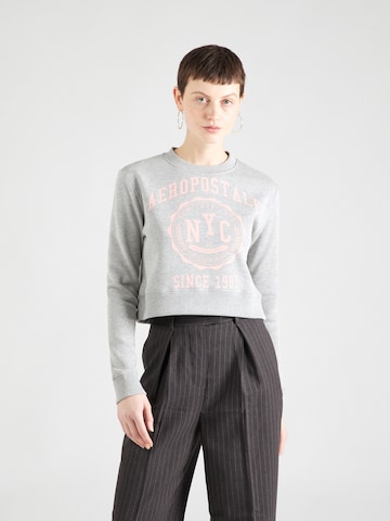 Sweat-shirt AÉROPOSTALE en gris : devant