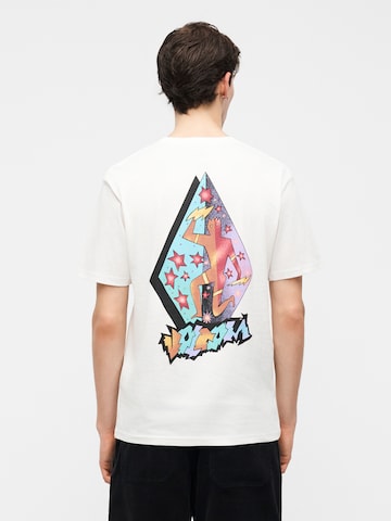 Volcom Футболка 'STAR SHIELDS' в Белый: спереди
