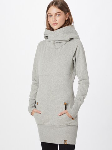 Sweat-shirt 'Flunker mit Mir' Fli Papigu en gris : devant